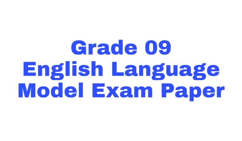 Grade 09 english language