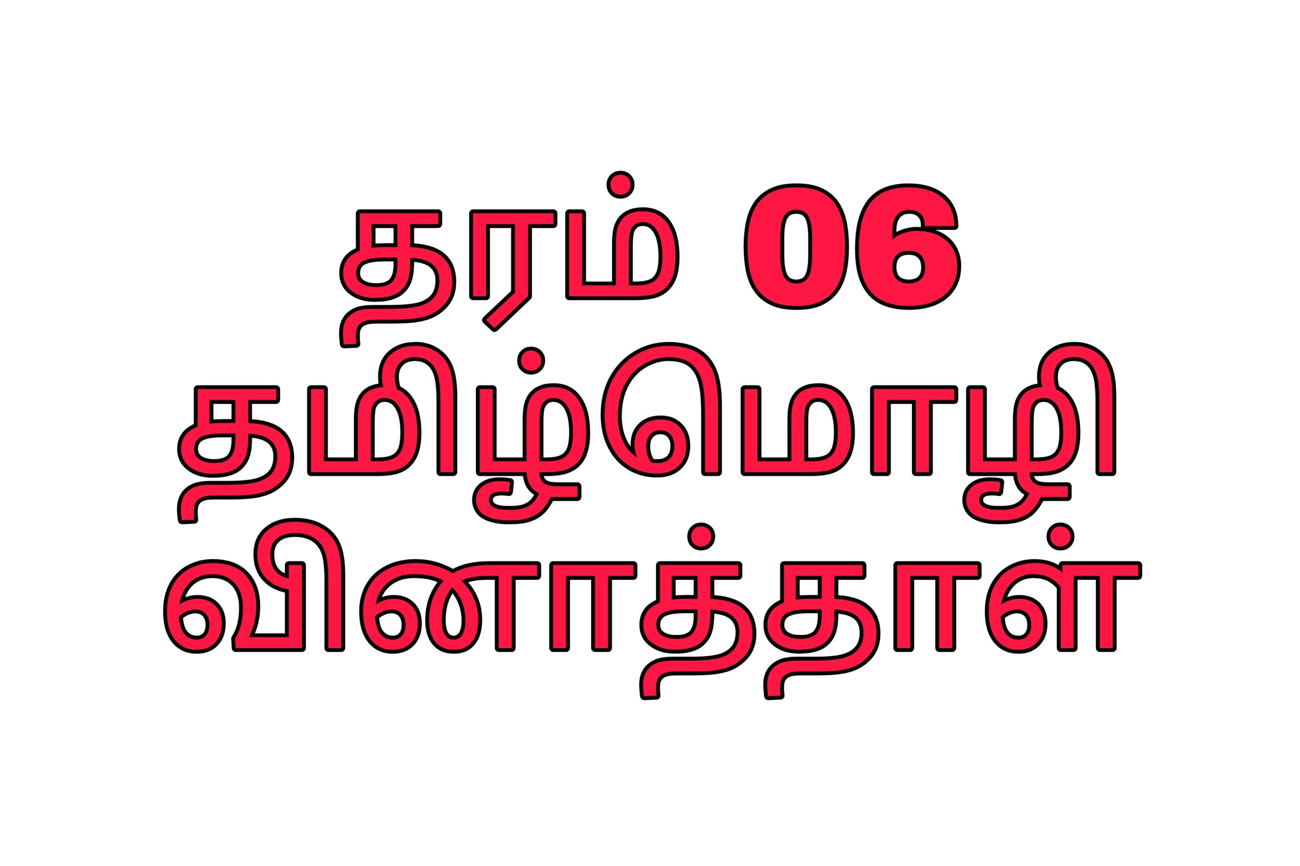 Grade 06 tamil language