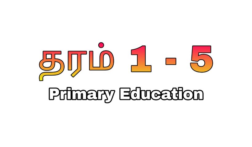 Primary tamil medium notes and papers sri lanka